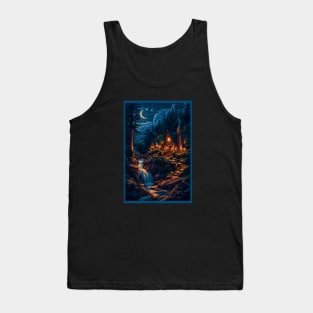 Elven Abode - Vintage Poster - Fantasy Tank Top